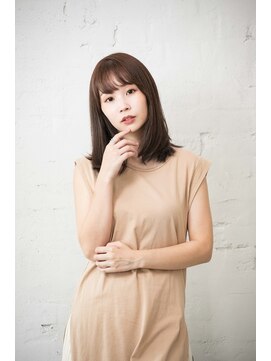 カリン 横浜店(carin) 【carin横浜】暗めカラー/大人ガーリー/鎖骨ミディアム