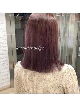 ワット 原宿店(W) 原宿髪質改善ベージュカラーブリーチなし韓国レイヤーハイライト