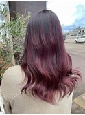 レッドブラウンチェリーレッドダブルカラーケアブリーチ