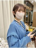 大人かわいいショートボブ