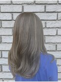 大人ハイライト×ロングレイヤー×サンドベージュ