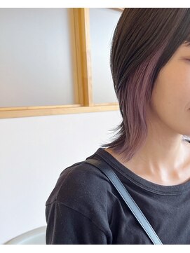 サロン 名和店(SALON) インナーカラーラベンダーグレー/ウルフレイヤー　mika