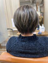 ライズ バイ レボ 柏店(RISE by REVO)&nbsp;大人かわいい/レイヤーロング/グレーベージュ/前髪パーマ/柏