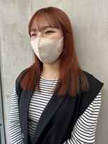 ソルトウォーター(SALT WATER) オレンジベージュ ブリーチあり