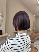 シカ 神戸三宮元町店(Cica)&nbsp;ボブ ミニボブ ラベンダー 暖色 ショートボブ 三宮 元町