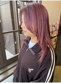 レイヤースタイル+ピンクカラー