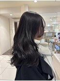 ラベンダーブラウン×ロングハッシュカット