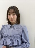 ボブ/イルミナカラー/前髪カット