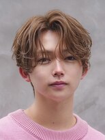 オーシャントーキョー 心斎橋(OCEAN TOKYO WEST)&nbsp;メンズヘアセンターパート毛流れブラウンカラー