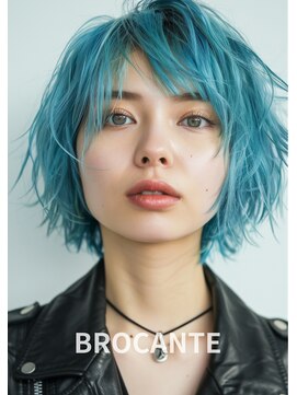 ラトリエ ブロカント 立川北口店(L'atelier BROCANTE) ショート wカラー ショートボブ ケアブリーチ ハイトーンカラー