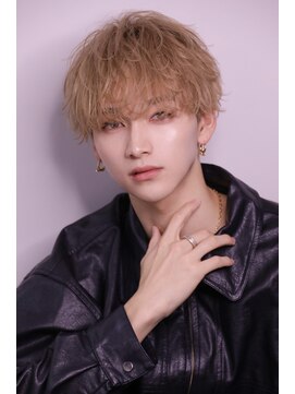 ゴールド 大阪 梅田店(GOALD) ハイトーンラウンドマッシュ緩波ヘア