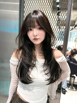 ロンドウル 熊本(Lond ulu) ミディアムヘア/暗めカラー/デザインカラー/韓国ヘア/髪質改善