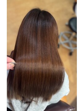 髪質改善ダメージレスカラー　【髪質改善】