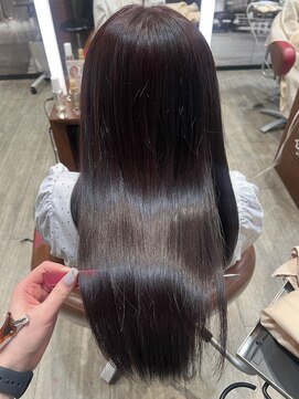 ニューヨークニューヨーク 三宮店(NYNY) イルミナカラー/ワインレッド/艶髪