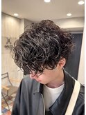 シャドウパーマ×メンズカット