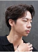 大阪梅田フェザーパーマニュアンスパーマセンターパートゆるめ◆