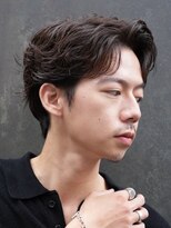 レタッチバイフィフス 大阪梅田(RETOUCH by fifth) 大阪梅田フェザーパーマニュアンスパーマセンターパートゆるめ◆