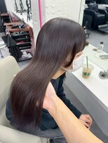 ベレーザ 川越(Beleza)&nbsp;16679髪質改善ダークパープルラベンダーセミロングレイヤー