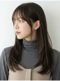 新宿市ヶ谷曙橋若松河田小顔ロングレイヤーカット20代30代40代