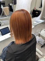 ニュイ 茨木店(nui +)&nbsp;着物ヘア/ダークアッシュ/ミディアムレイヤーカット/茨木