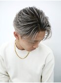 メンズバレイヤージュ　ハイライト　ホワイトカラー　海外ヘア