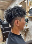 メンズカット×ツイストスパイラルパーマ