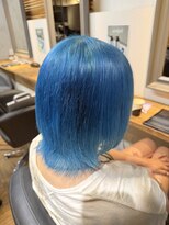エストヘアーバイ フレンズ 新宿店(est hair by friends) ブリーチカラー/ターコイズブルー