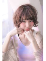 クラン(clan)&nbsp;外はねカールショート×ラベンダーピンク