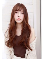 オーシャン(Ocean)&nbsp;[OCEAN Hair&Life藤原純]小顔無造作カールロング☆艶ベージュ☆