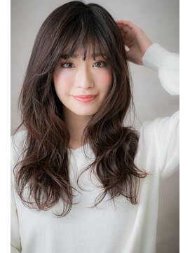 カバーヘア イヴ 戸頭店(COVER HAIR EVE) くせ毛風ルーズな毛先パーマグラマラスロングZ戸頭20代30代40代