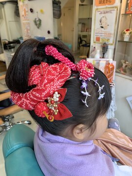 ヘアースタジオエル 七五三 女の子3歳