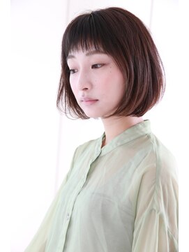 エクリ シセイドウ 麻布十番店(equri×SHISEIDO) 抜け感がいい感じのナチュラルボブ