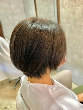 ユッカ エコル 塚口(YUCCA ekolu) ekolu style 341/丸みショート/ショートボブ/オリーブグレージュ