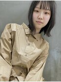 暗髪×ボブ