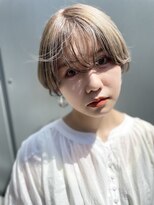 ヌード(NUDE)&nbsp;「NUDE」#大人ショートボブ20代30代透けバング前下がりショート