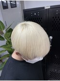 ハイトーンカラー/似合わせカット/おしゃれショート/韓国ヘアー