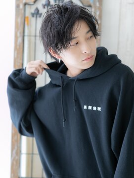 メンズヘア ビーセカンド 草加店(MENS HAIR B-2) 爽やかこなれヘアモテ髪ヘムライトミックスパーマL