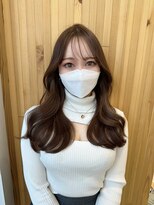 アフロートリノ(AFLOAT Leino)&nbsp;大人可愛い韓国ヘア　くびれヘア　ワンホンヘア　レイヤーカット