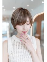 イルハバナ 渋谷(ill HAVANA)&nbsp;20代30代大人かわいいチョコレートカラーショートボブ前髪モード