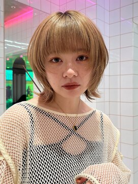 ロンドルーチェ 心斎橋(Lond luce) ダークアッシュ/ミディアムレイヤーカット［髪質改善/縮毛矯正］