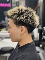 ザ フェイダーズ(The Faderz)&nbsp;スパイキーショート高円寺テーパーフェード無造作ハイライト床屋
