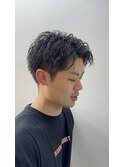 ソフトツイストパーマ×メンズカット