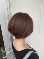 ヘアサロン ナノ(hair salon nano)&nbsp;ショートボブ×白髪ぼかしグレージュカラー