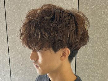 ニアウ 太田店(Niau)の写真/パーマと相性抜群のメンズカラーはNiauにお任せ！多彩なメンズファッションにマッチする暗めブラウンが◎