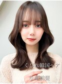 小顔カットくびレイヤーエモージュ韓国似合わせカット美髪
