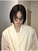 =メンズボブ/スパイキーショート/ブルーブラック／MEN’S HAIR