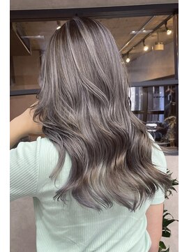 サニー 渋谷(SUNNY) アプリコットオレンジ、ホワイトブロンド、ロングレイヤー