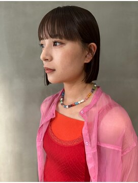 ハウ 心斎橋(how) 20代30代40代ミニボブショコラアッシュ透明感小顔ブリーチなし