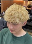 豊田ブリーチ波巻きスパイラルパーマ
