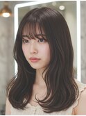 透明感カラー/レイヤーカット/フォギーベージュ